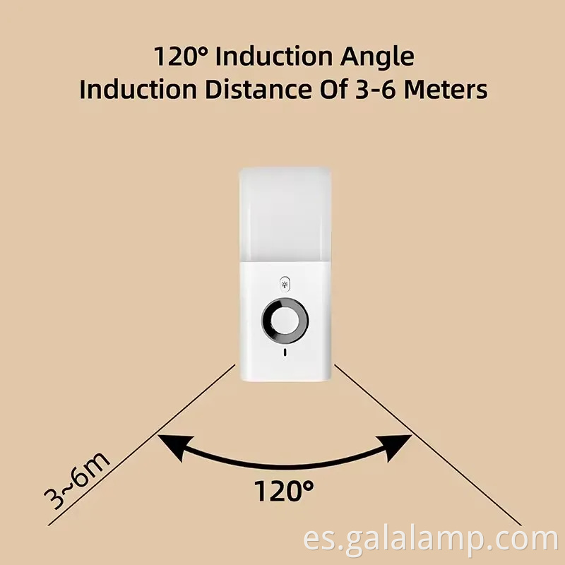 Luz nocturna LED activada por movimiento inteligente con puerto USB